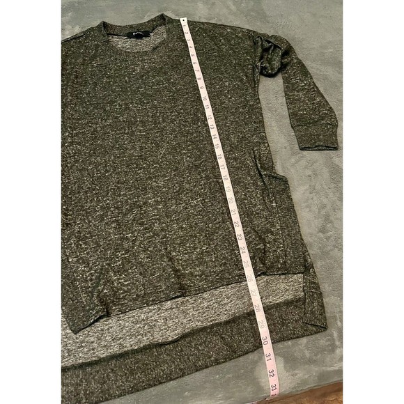 BCX Long Sleeve Womens Top Heather Black Size M NWOT - Picture 7 of 7